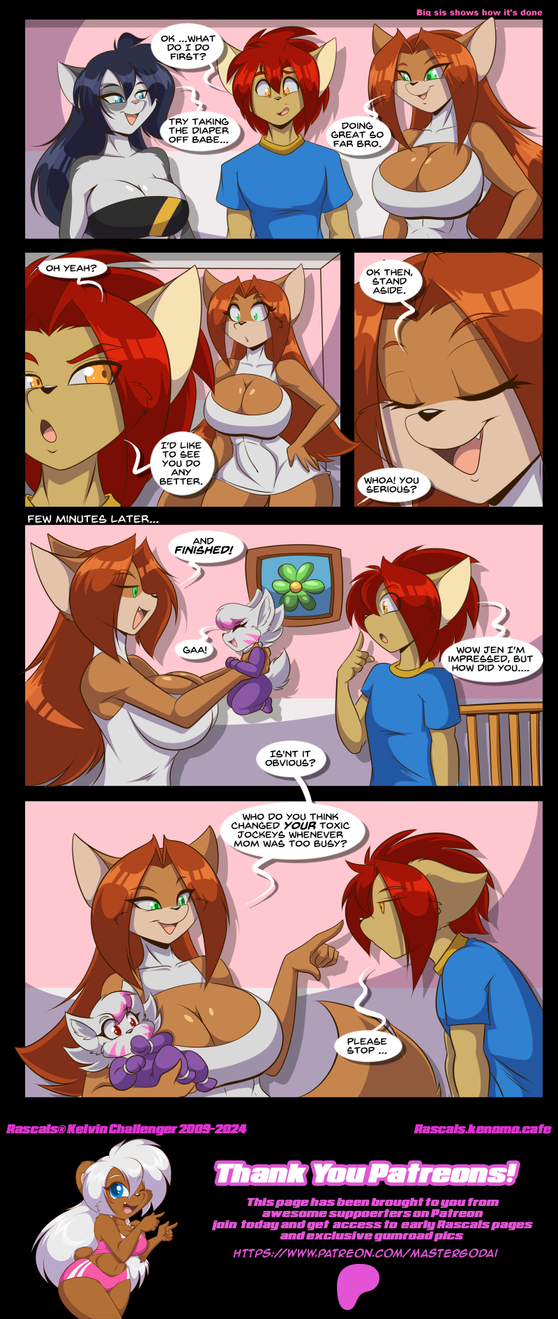 #812 Big sis shows how its done